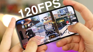 Gaming on the iPhone 14 Pro (120fps Gameplay)