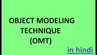 OBJECT MODELING TECHNIQUE (OMT) IN HINDI PART - 2
