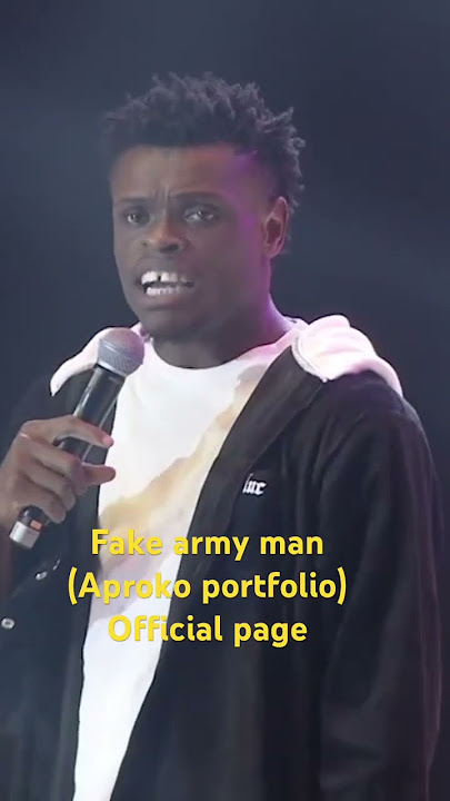 Aproko ==fake army man #standup #comedy #viralshorts