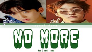 [SUB INDO] Kim Yohan (김요한) - 'NO MORE' (Prod.Zion.T) | Han/Rom/Indo | Color Coded Lyrics