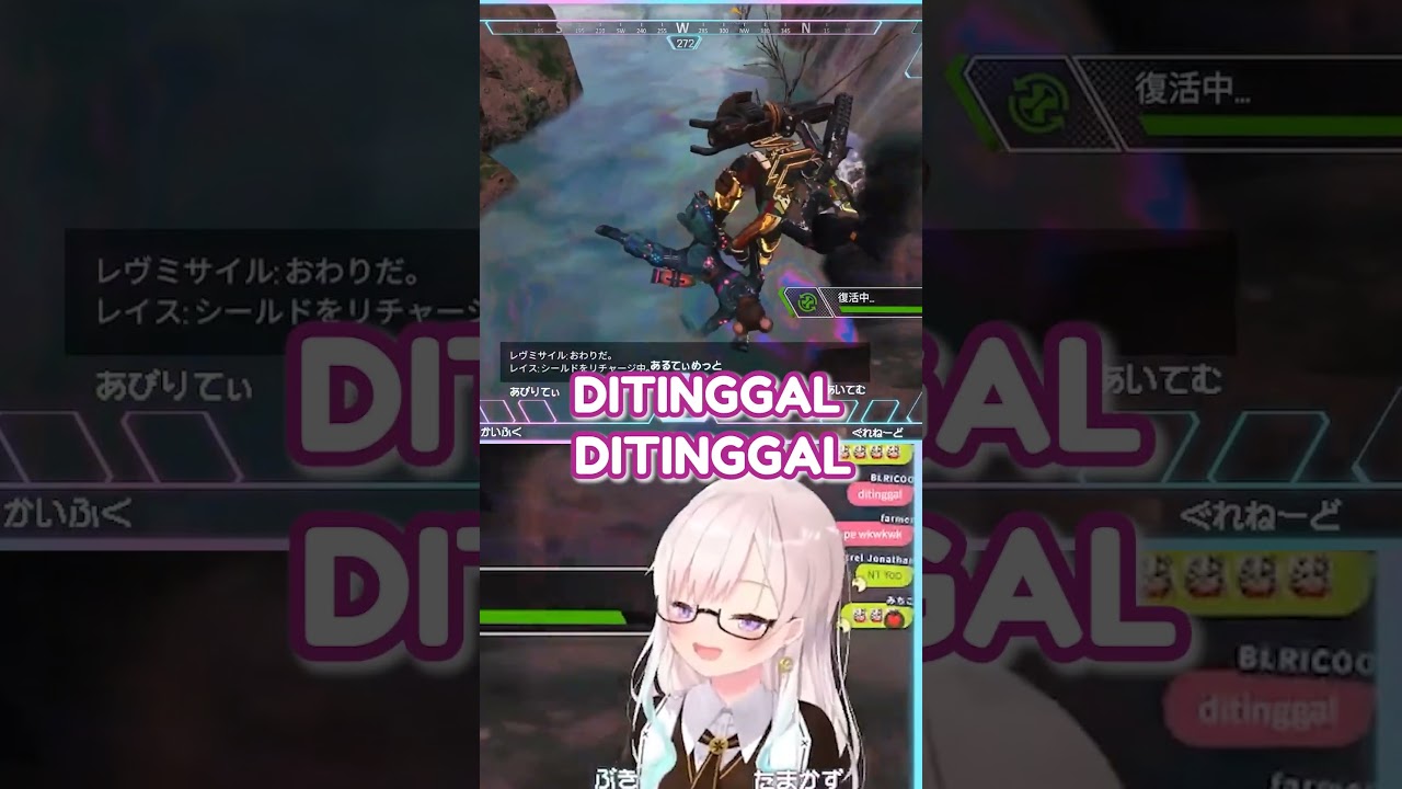 Oshi Ditinggal dan Perkara Salah Pukul #ApexLegends #shorts #iofi #airnira #hololive