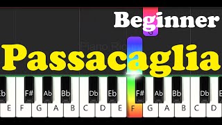 Passacaglia Easy Piano for Beginners
