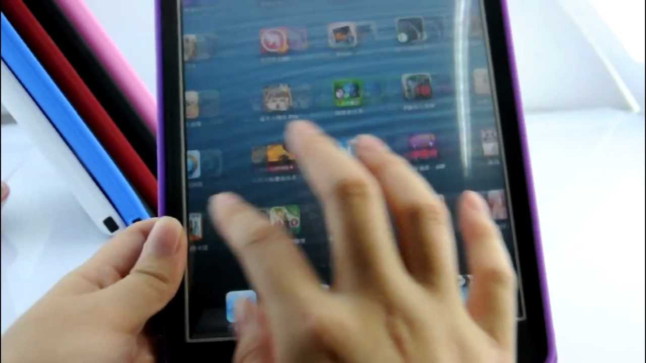 Robot Dual Layer Hard Shield Case for iPad Mini-Purple