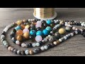 Wire Wrapping with Gemstones Necklace Tutorial! And Gemstone Bracelet Tutorial !