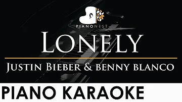 Justin Bieber & benny blanco - Lonely - Piano Karaoke Instrumental Cover with Lyrics