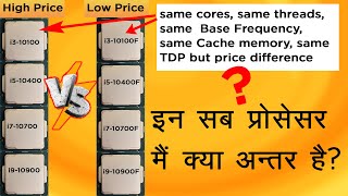 What does the F mean at the end of Intel processors Explained in Hindi?