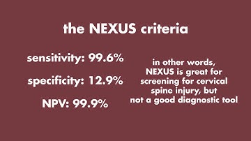 NEXUS Criteria for Cervical Spine Assessment and Clearance - MEDZCOOL