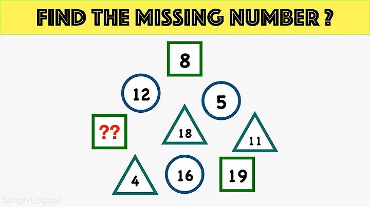 Find The Missing Number In The Figure || Maths Puzzle