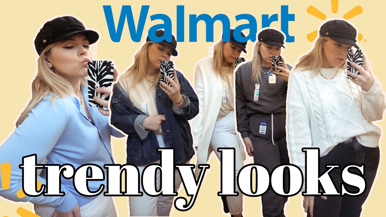 walmart fitting room try on + shop with me for trendy fashion finds
