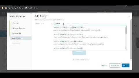 Creating Windows Baselines in Workspace ONE