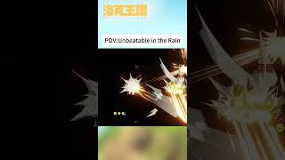 Unbeatable in the Rain!!#rocokingdom #pokemon  #gameing