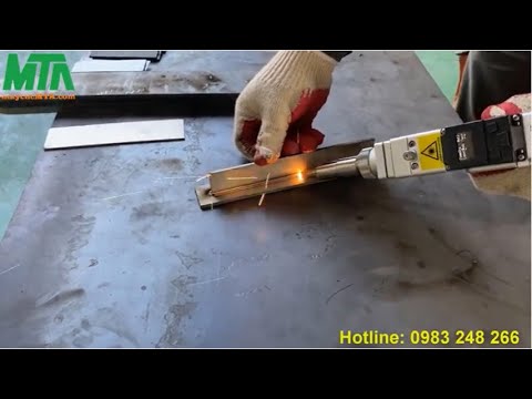 Video Máy hàn Laser MTA -1500w hàn inox nhanh, trắng sáng - youtube