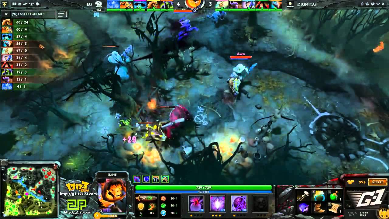 G-1 League - Evil Geniuses vs Dignitas - Game 1 (Western Qualifier) [Dota 2]