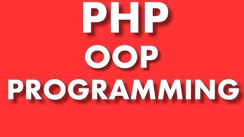 1.PHP OOP Programming - Introduction