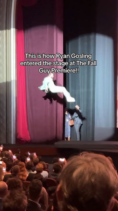 Ryan Gosling’s entrance at ‘The Fall Guy’ movie premiere 🍿 #shorts #ryangosling #movie