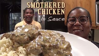 Smothered Chicken In Creamy Sauce | Tender & Delicious | Easy Recipe