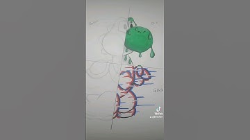 Unbelievable Glitch drawing of Yoshi!!! #yoshi #fyp #drawing #mario #art #artwork #glitcheffect
