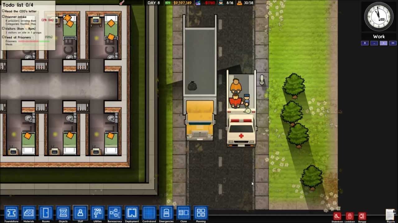 Prison Architect Janitor 4ever - YouTube