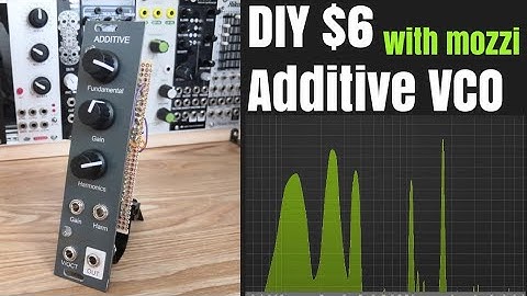 [ $6 ] DIY modular synth Additive VCO with arduino mozzi / additive synthesis for ambient music