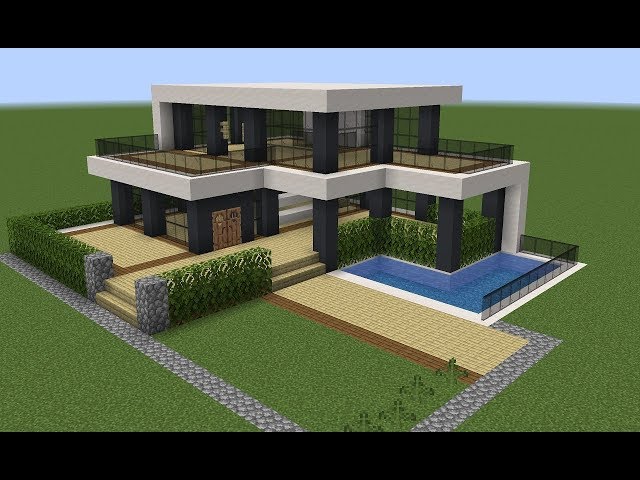 Casa moderna fácil de fazer no Minecraft #minecraftconstrução #minecr