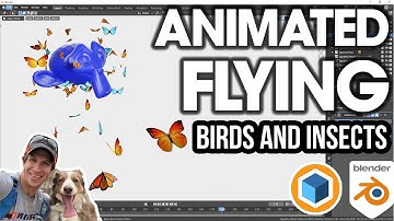 Animate Flying BIRDS AND INSECTS in Blender with Spyderfy!