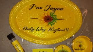 Rolling tray glitter paper