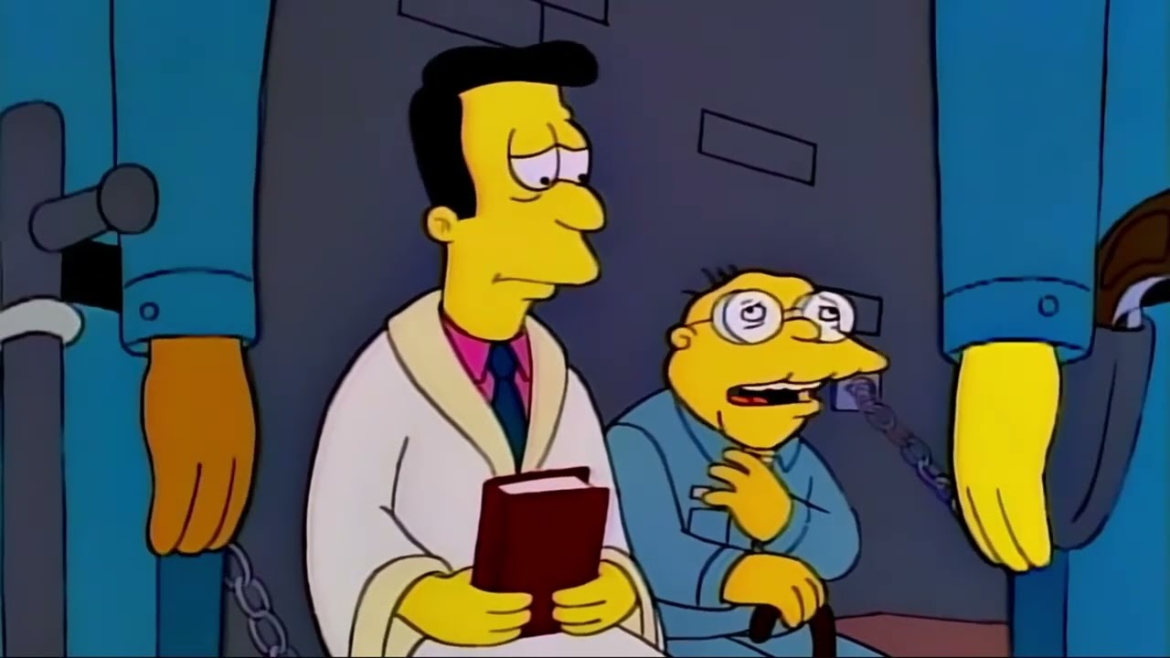 The Simpsons - Hans Moleman gets executed
