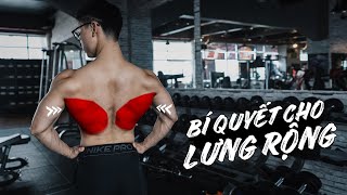 Bí quyết để LƯNG V-tape RỘNG HƠN | Wider Back Routine | SHINPHAMM