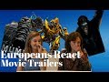 Europeans React to Movie Trailers #1 featuring The Mummy, Transformers &amp; Planet of the Apes