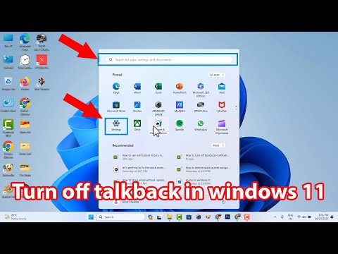 How to turn off narrator in windows 11