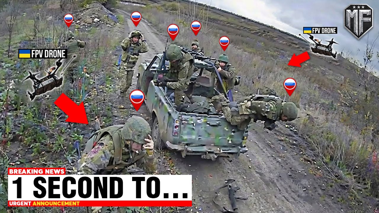 Ukrainian FPV Drones Spotted Russian Infantry - Then THIS Happened ...