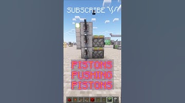 PISTONS PUSHING PISTONS: the BASICS of PISTON EXTENDERS | Redstone with PsiVolt #minecraft #redstone