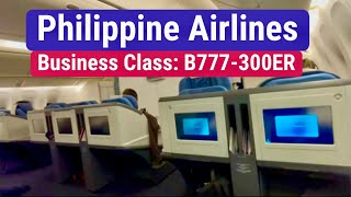 Philippine Airlines Business Class | B777-300ER | Manila (MNL) to Los Angeles (LAX)