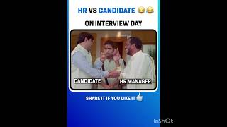 HR vs Candidate On interview day #hrtips #hrmemes #funnyshorts