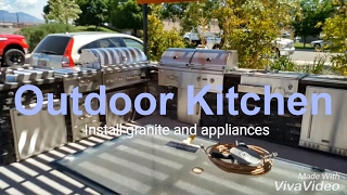 DIY: How to build an outdoor kitchen with barbeque, fridge, sink, stone, stucco, etc. http://www.vandamconstruction.net/ https://www.facebook.com/VanDamConstruction/ VanDam Construction builds custom outdoor