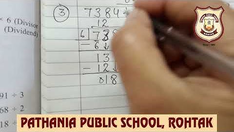 Pathania World Campus Class 4 Mathematics ch-4 Division ex-4.1