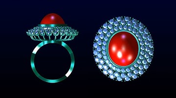 how to design ring with matrix 8 3d modeling software #186 #umphumrin #jewelrydesign #trending
