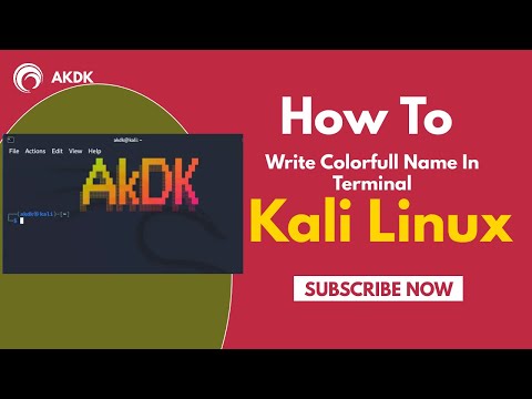 How to Write Colorful Name in Terminal on Kali Linux