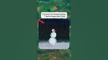I Found snowman on Google Earth and Google maps #shorts #youtubeshorts #findearthhand #earth