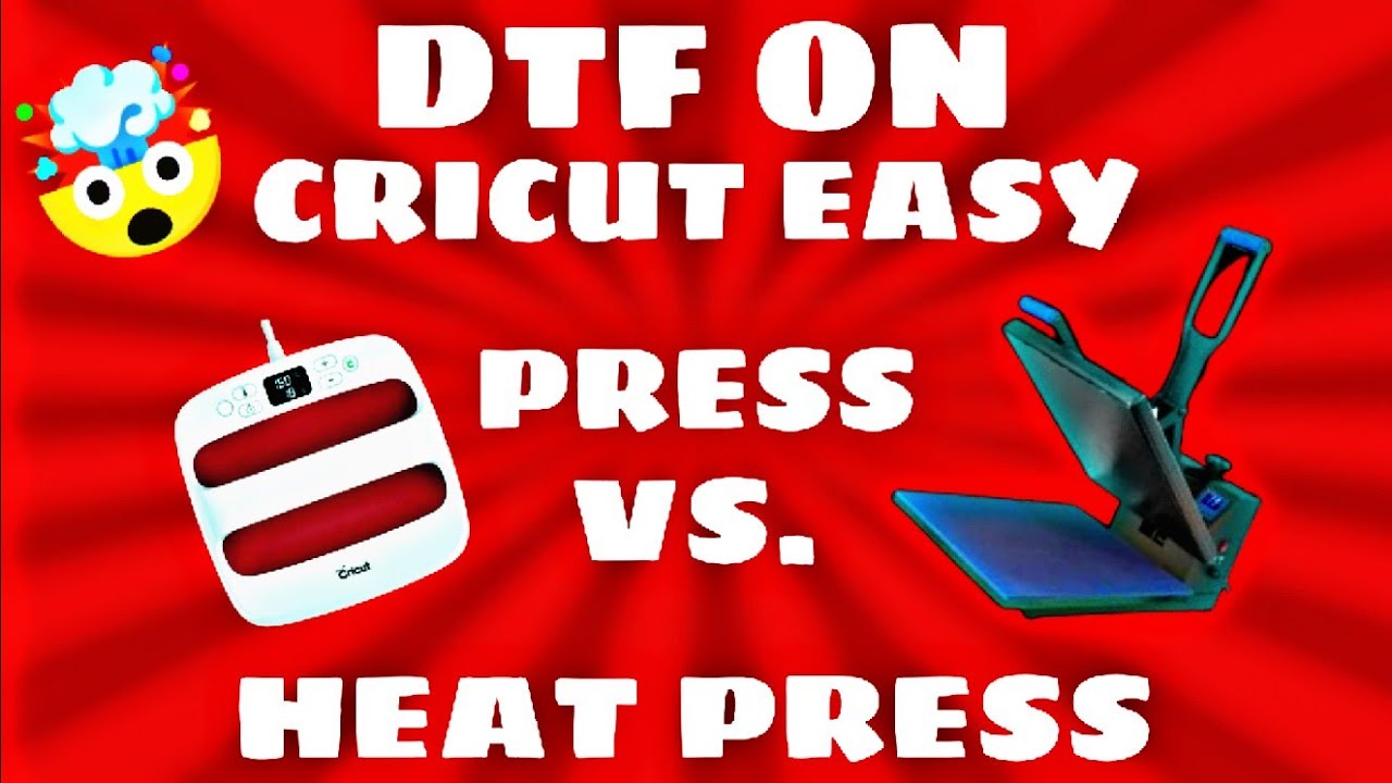 USING DTF TRANSFERS WITH CRICUT EASY PRESS 2 VS. 16X20 HEATPRESS 😤 #dtf  #directtofilm #fypシ 