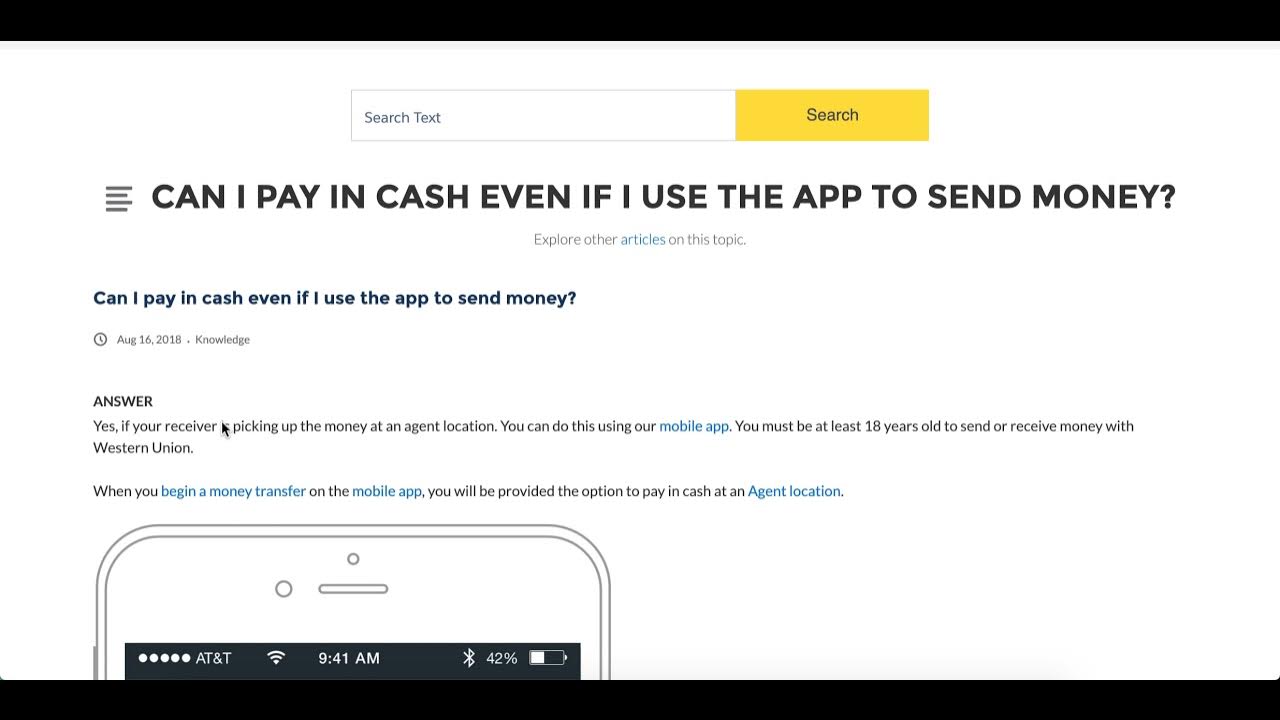 Can i use cash app to send western union? - YouTube