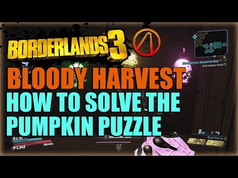 Video: Borderlands 3 Pumpkin Puzzle - Ako Vyriešiť Farebné Lebky A žiariace Tekvice