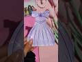Diy Paper Barbie Dress👗🧚#shorts#diy#barbiedress#barbiedressup#barbiemakeover#barbielovers#kids#doll