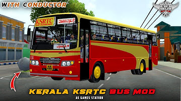 New Ksrtc Kondody Bus Mod For Bussid| Mobile Gameplay | AS GAMES STATION