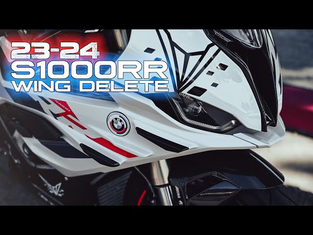 23-24 BMW S1000RR BT Moto Wing Delete Kit Install - YouTube