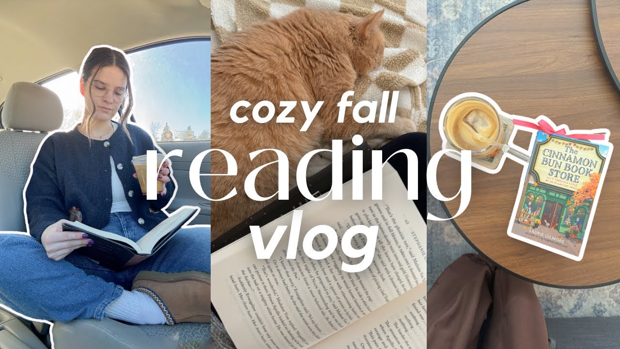 cozy fall reading vlog YouTube