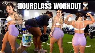 HOURGLASS GYM WORKOUT! KILLER BOOTY &amp; ABS!!