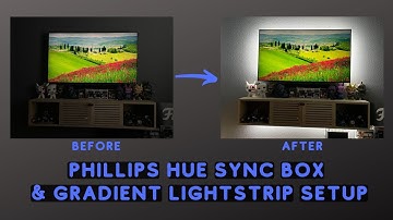 Smart Man Cave | Phillips Hue Play HDMI Sync Box and Gradient Lightstrip Set Up | Excitement!
