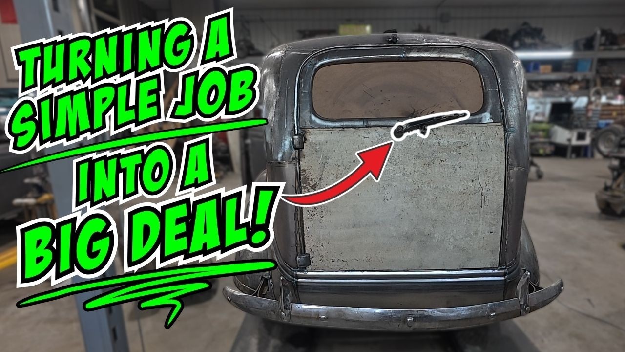 Installing a Custom Rear Wiper in a 1938 Plymouth Suburban! - YouTube