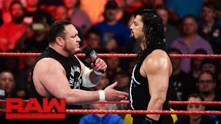 Roman Reigns reveals who he will battle at SummerSlam: Raw, June 19, 2017